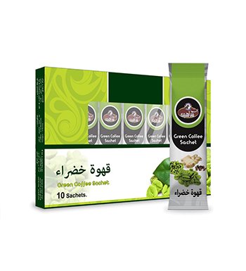 بن شاهين قهوة خضراء علبة 10 ظرف