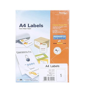 ورق لاصق A4 LABLE ظ 100 ق